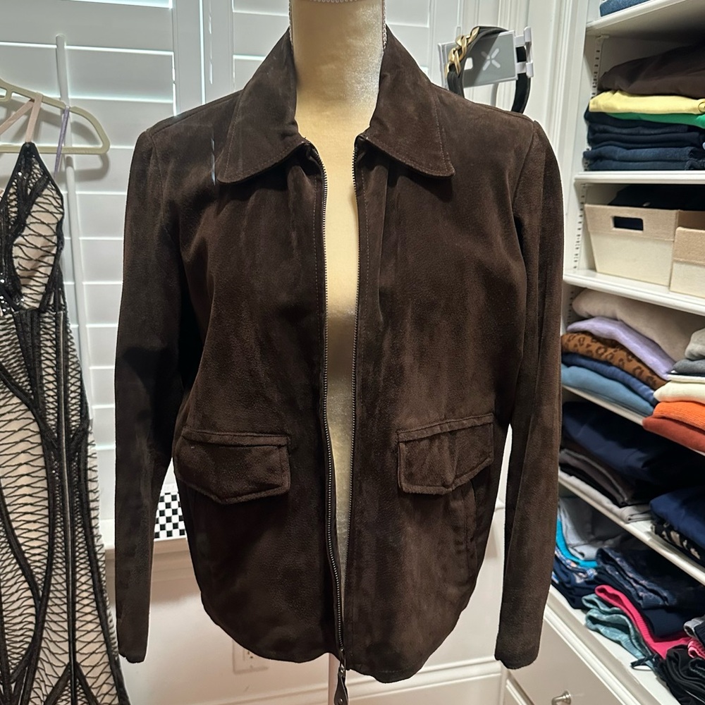 American Classics Men’s Brown Suede Jacket
